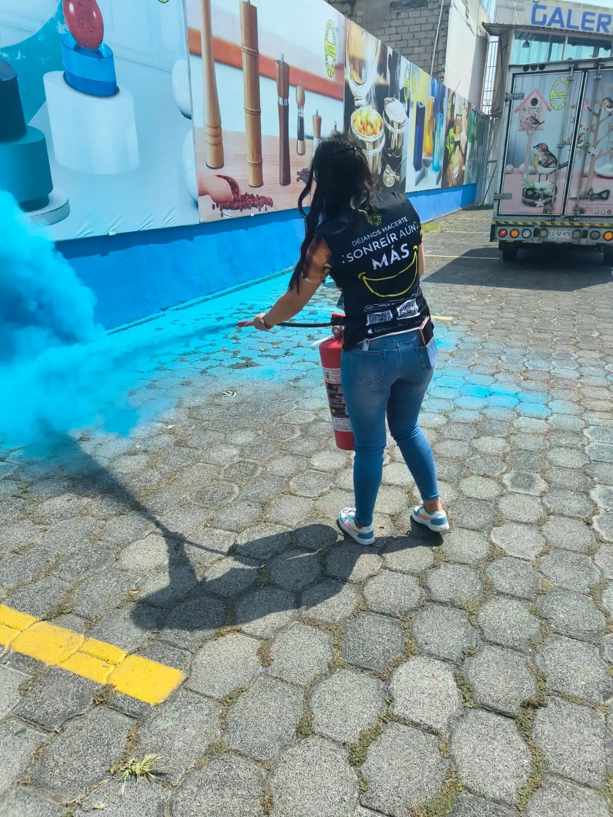 Práctica con extintor