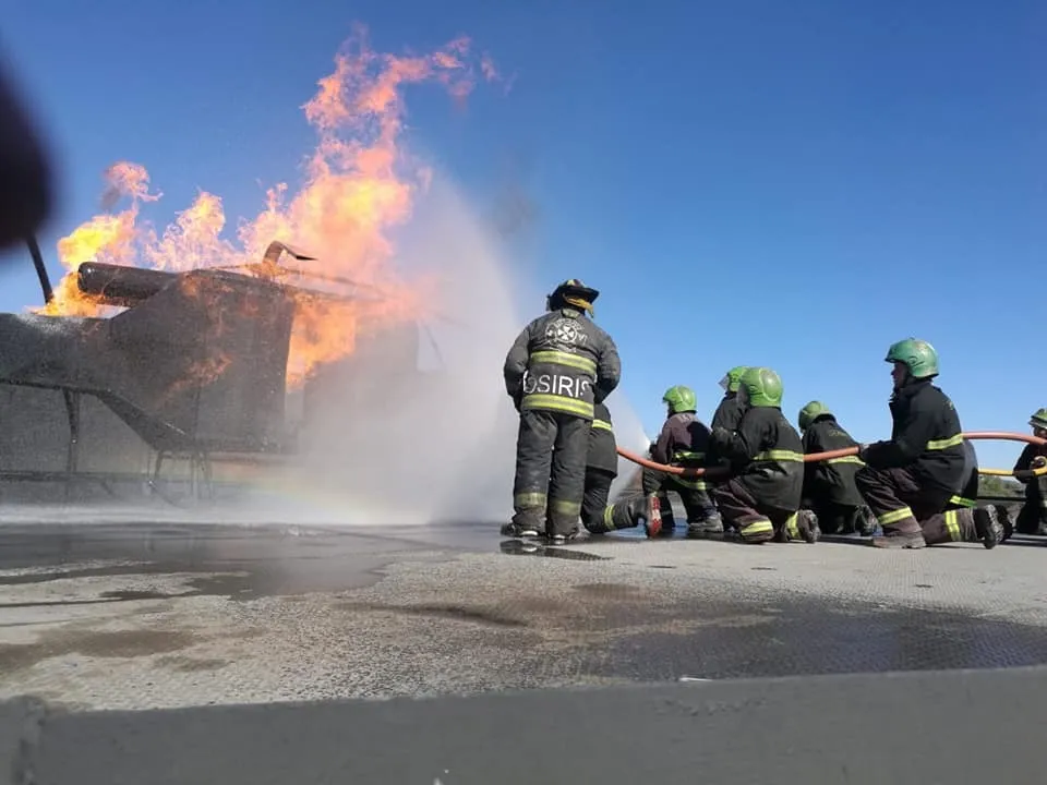 Simulacro de evacuación industrial